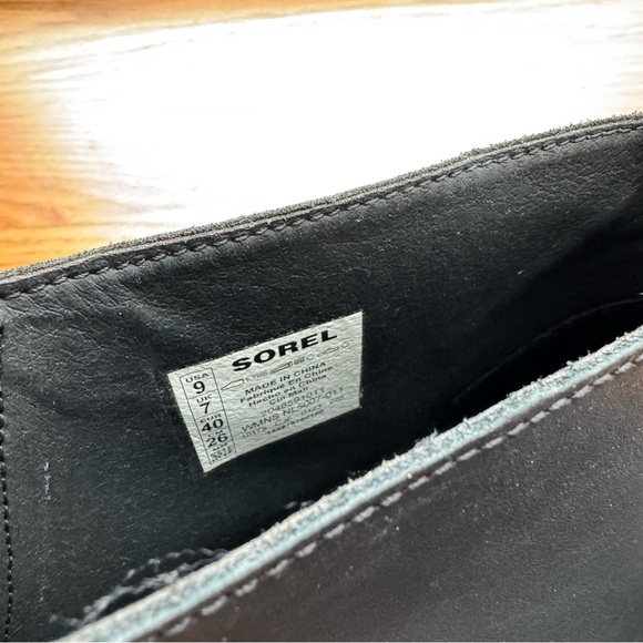 NEW Sorel Black and Blue Heeled Boots - Picture 4 of 12